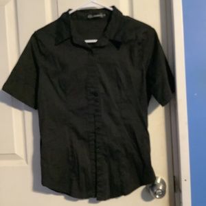 Women’s Lunnow Black Button down Shirt Size S
